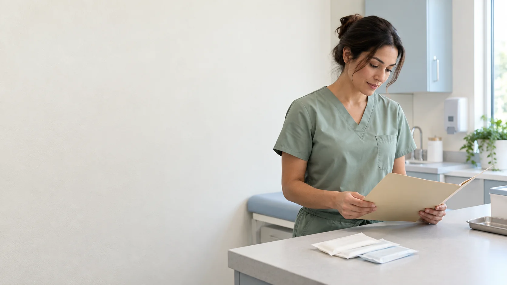 Editorial scene illustrating questions around surgical wound care.